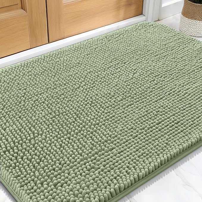 OLANLY Dog Door Mat for Muddy Paws 34x21, Absorbs Moisture and Dirt, Absorbent