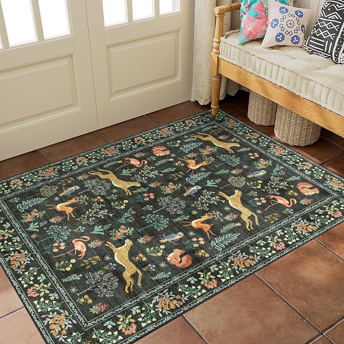 DUKINO 2x3 Rug, Washable Animal Rugs