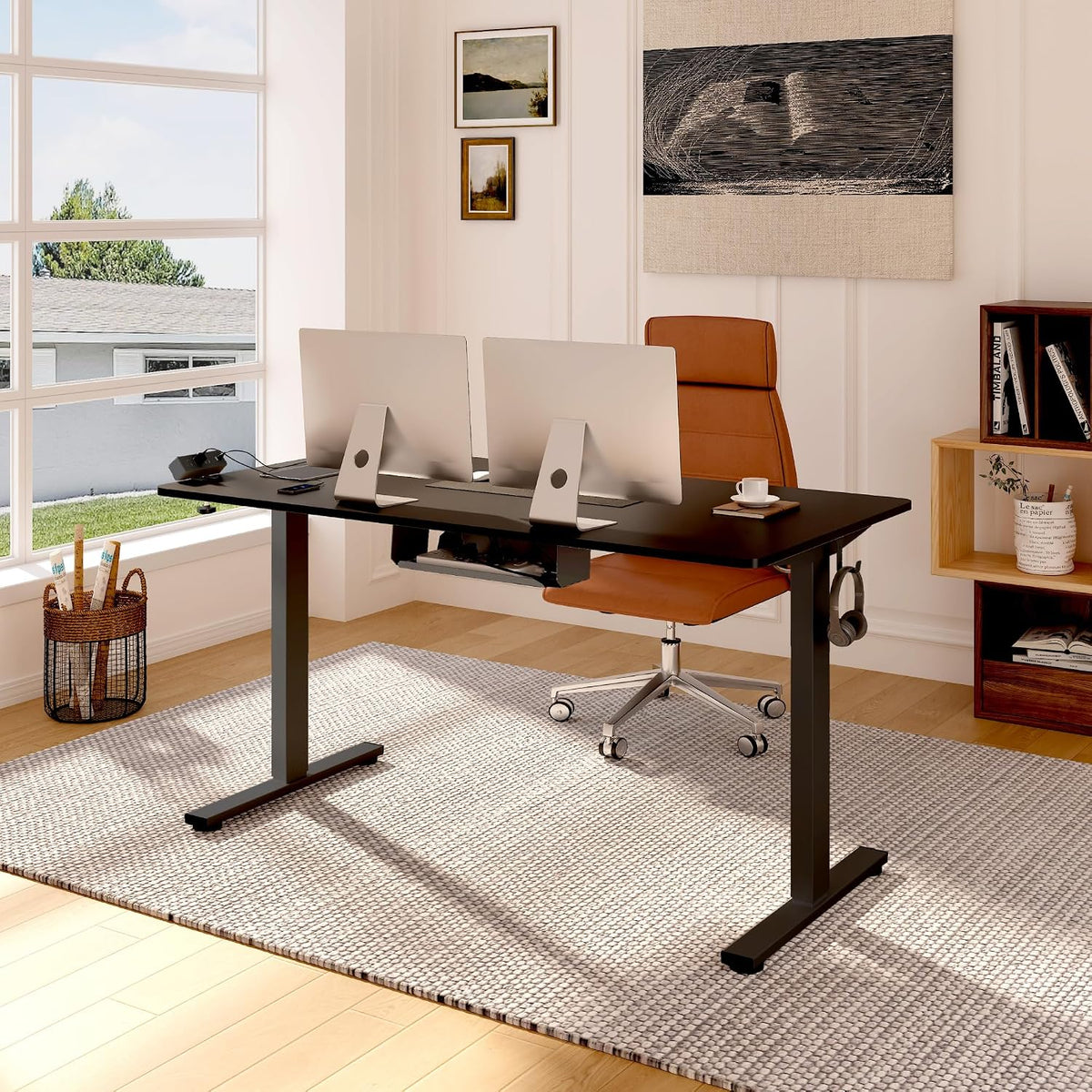 FLEXISPOT EN2 Standing Desk Frame, Black Frame Only