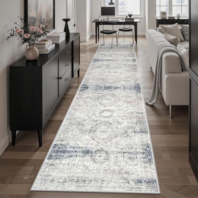 Soalmost Runner Rug 2x10 Washable Non-Slip Hallway Runner Rugs