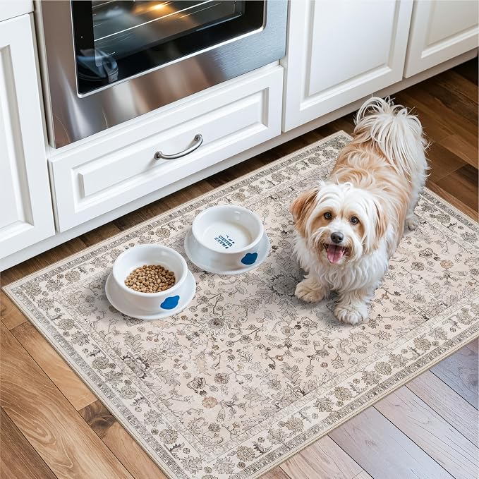 2x3 Non-Slip Washable Kitchen Rug – Boho Small Accent Rug