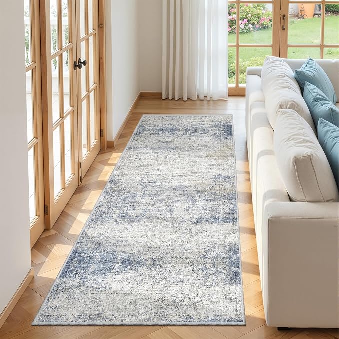 3x8 Runner Rug Non Slip Washable