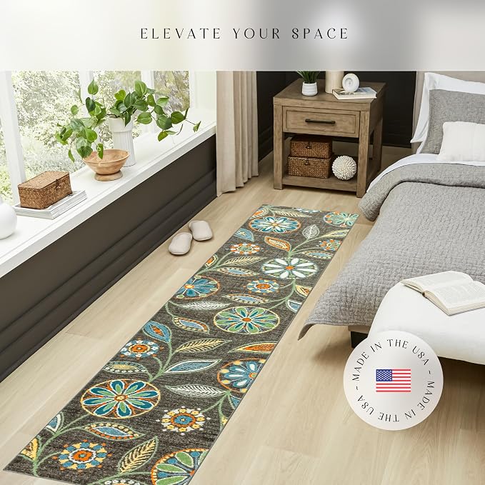 Maples Rugs Reggie Floral Runner Rug