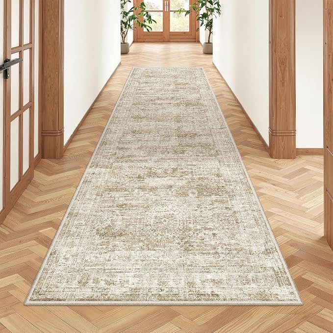 2x7 Runner Rug Non Slip, Thin Entryway Washable Rug