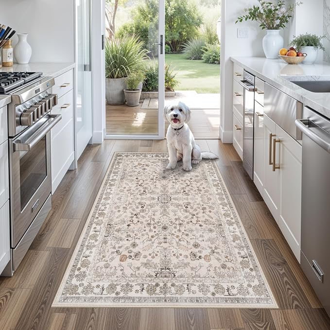 3x6 Kitchen Runner Rug Non Slip Washable