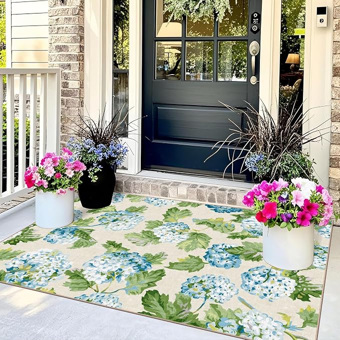 3x5 Floral Entry Rug