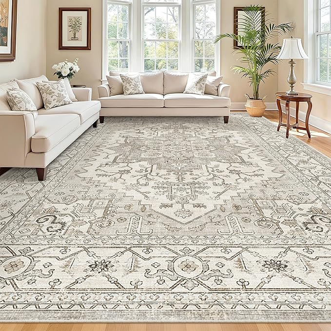 Madane Washable Rug 8x10 Area Rugs