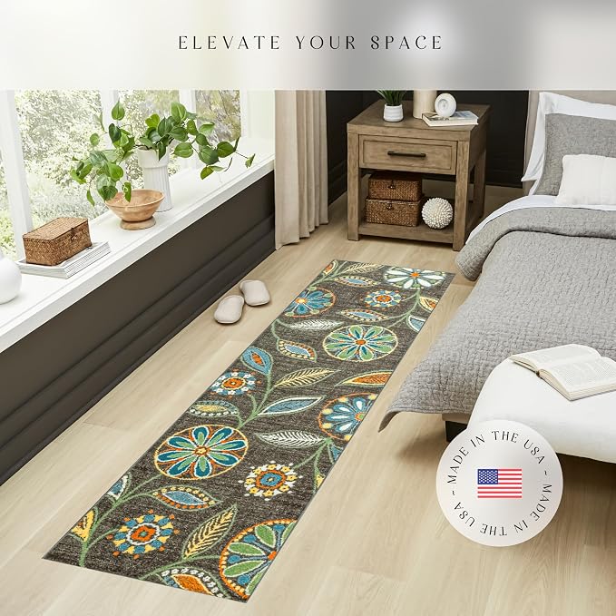 Maples Rugs Reggie Floral Runner Rug