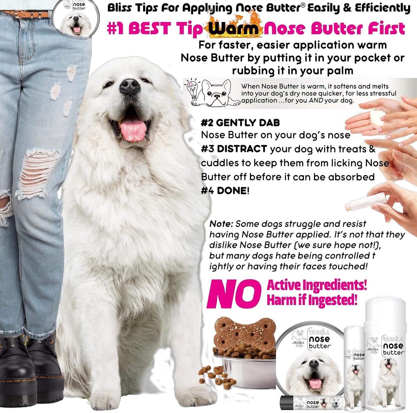 The Blissful Dog Great Pyrenees Unscented Nose Butter