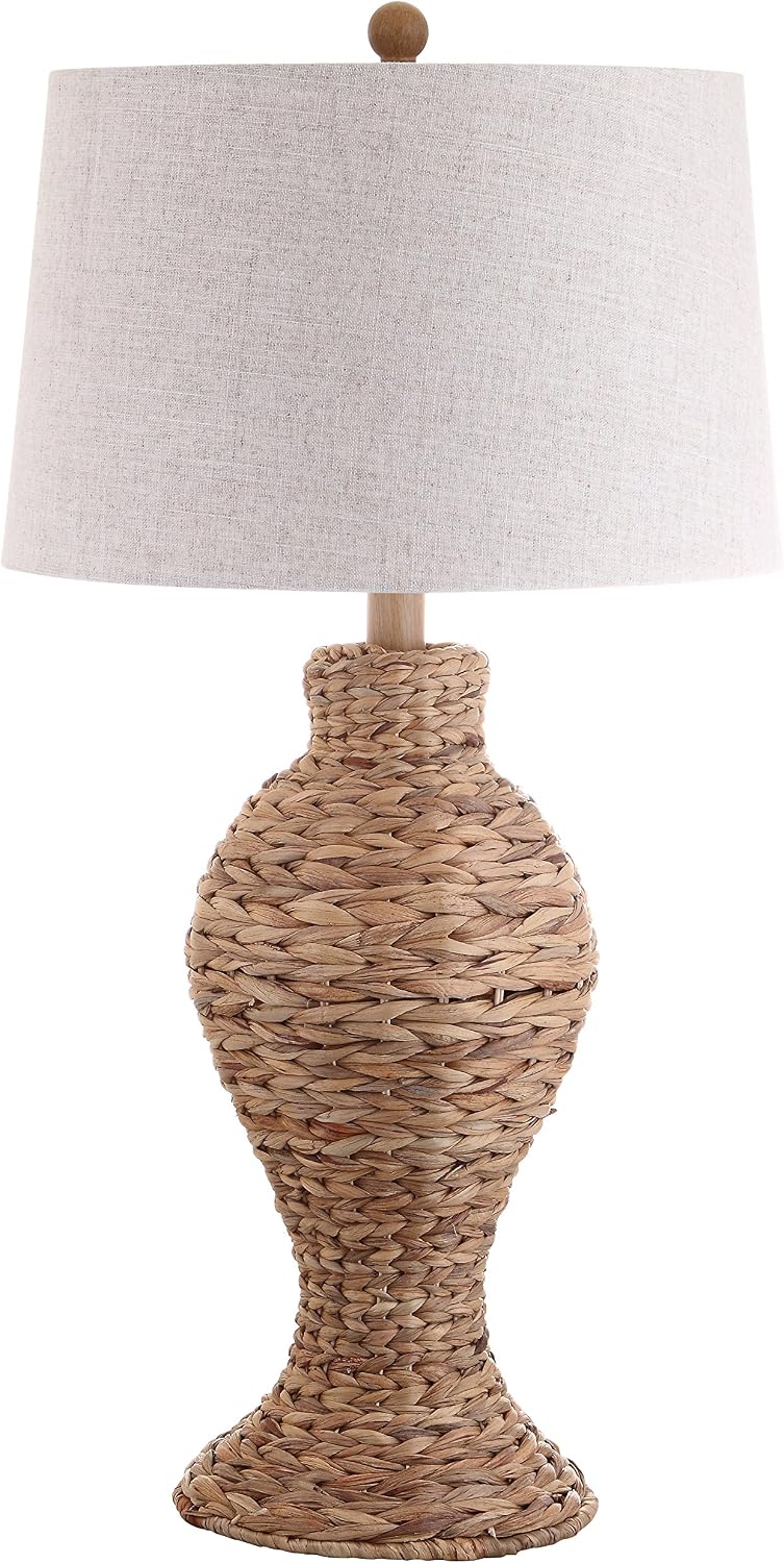 JONATHAN Y Elicia Farmhouse 31" Water Hyacinth Table Lamp, Natural