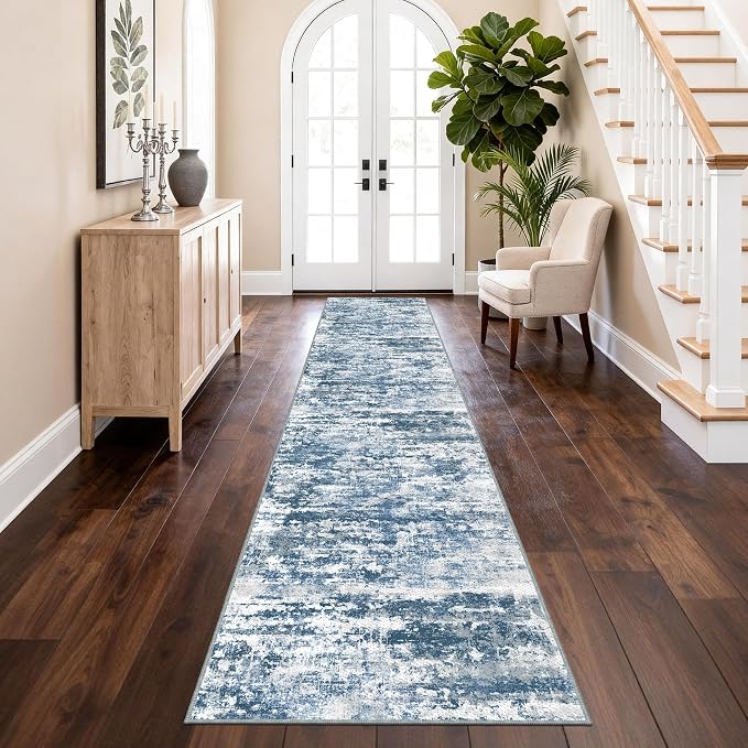 Washable Carpet Runners for Hallway 14ft-Non Slip Floor Runners for Dogs