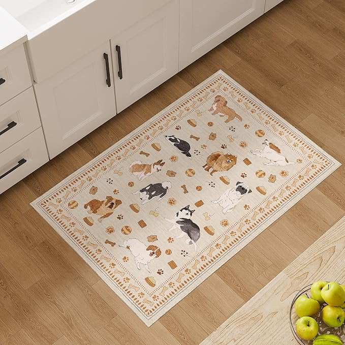 DUKINO 2x3 Entryway Rug, Washable Small Door Mat Indoor Entance Lightweight