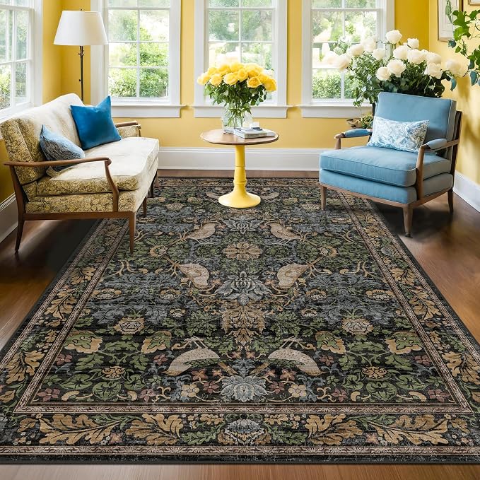 Hazo Haus Boho Living Room Rug 5x8