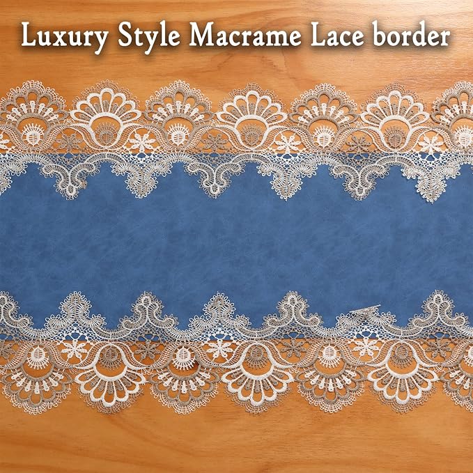 Lace Table Runner, Waterproof Oil-Proof PU Leather Table Runner