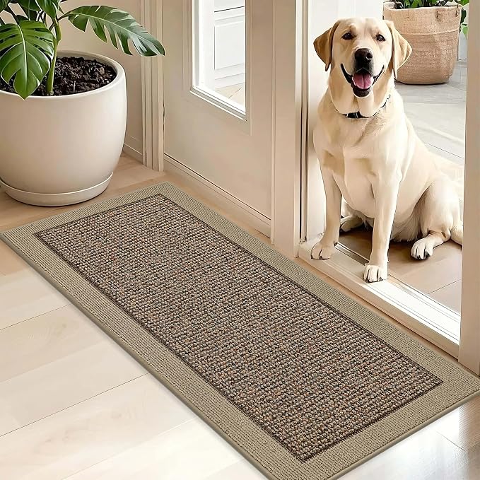 BEQHAUSE Indoor Door Mat 20" x 48", Dirt Trapper Door Mats Non-Slip Entryway