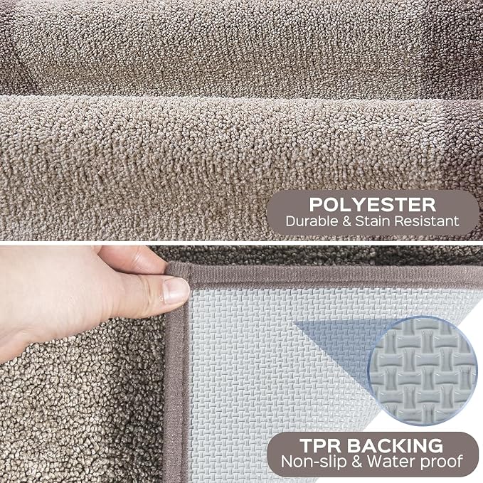 Machine Washable Kitchen Rug 32" x 72", Non Slip Indoor Door Rug, Absorbent