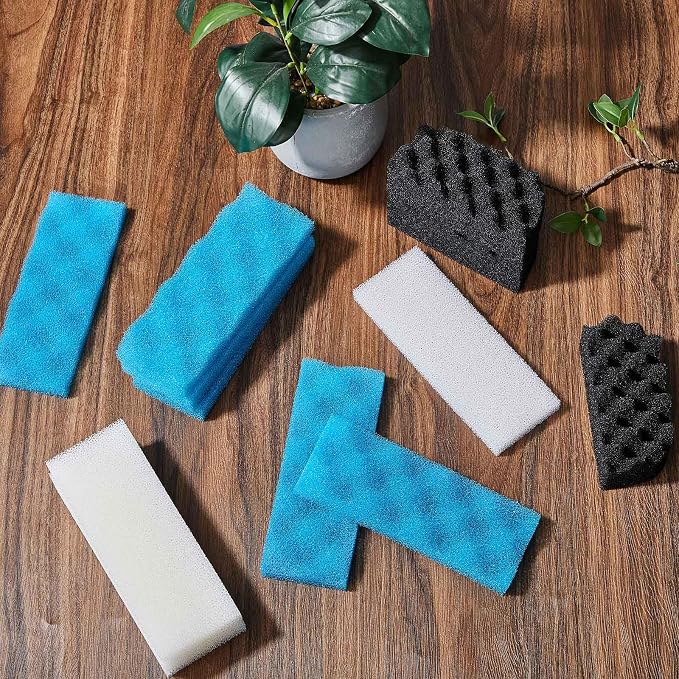 18 Pcs Aquarium Filters Bio Sponge Sets Compatible