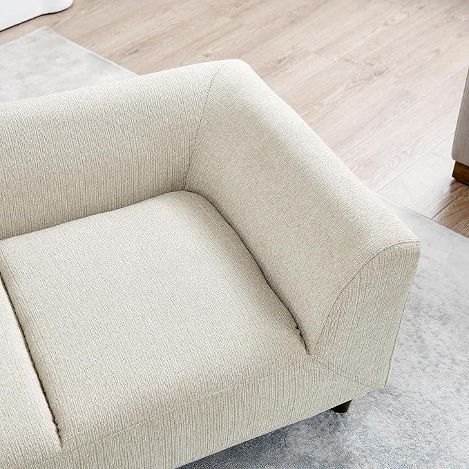 Pet Sofa with Backrest and Armrests,Modern Rectangular Pet Sofa Suitable for Small and Medium Dogs,Soft Cushion Comfortable Dog Sofa for Living Room,Beige