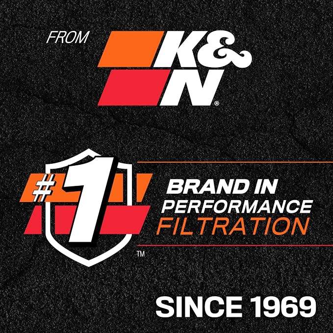 K&N Engine Air Filter: Extended Life 24, 000 Mile Replacement Air Filter:
