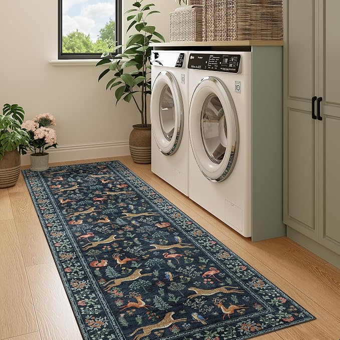 DUKINO Runner Rug, 2x7 Washable Kitchen Rugs