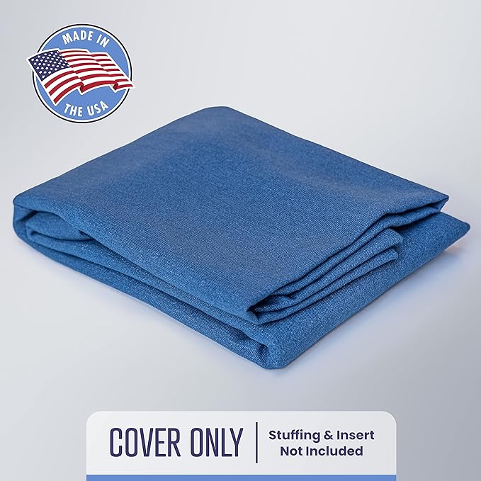 Mayfield Denim Medium Dog Bed Cover - Zippered Duvet for Pet Bed - Extra Protection for Dog Bed Mattress or DIY Pet Bed with Pillows and Stuffing - Chambray - Made in USA Dog Bed Cover Only