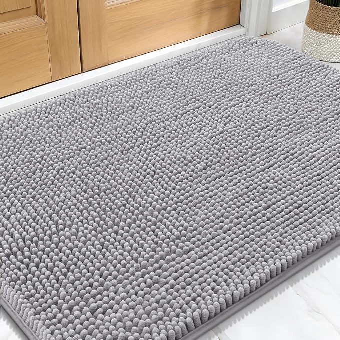 OLANLY Dog Door Mat for Muddy Paws 30x20, Absorbs Moisture and Dirt, Absorbent