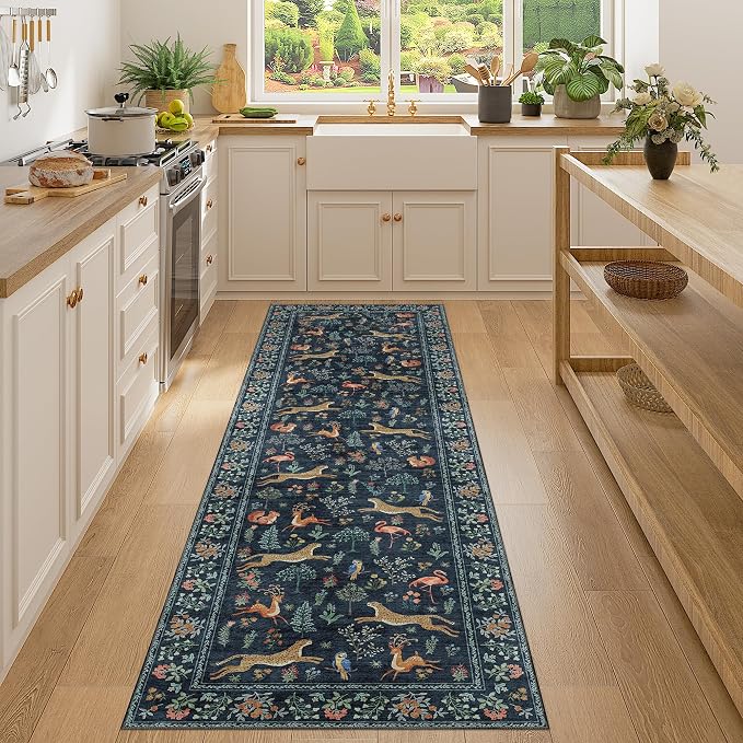 DUKINO Runner Rug, 2x7 Washable Kitchen Rugs