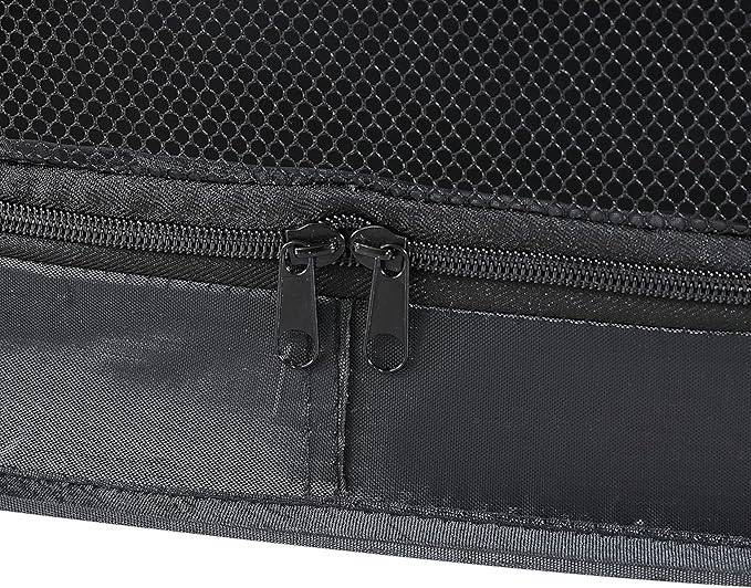 Beatrice Home Fashions Portable, Collapsible, Pop Up Kennel Travel Cat and Dog Crate, 24" L x 16.6" W x 16" H, Black