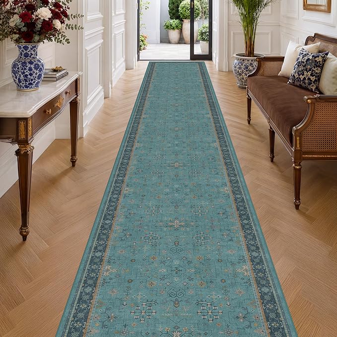 Hazo Haus Boho 3x20 Extra Long Hallway Runner Rug