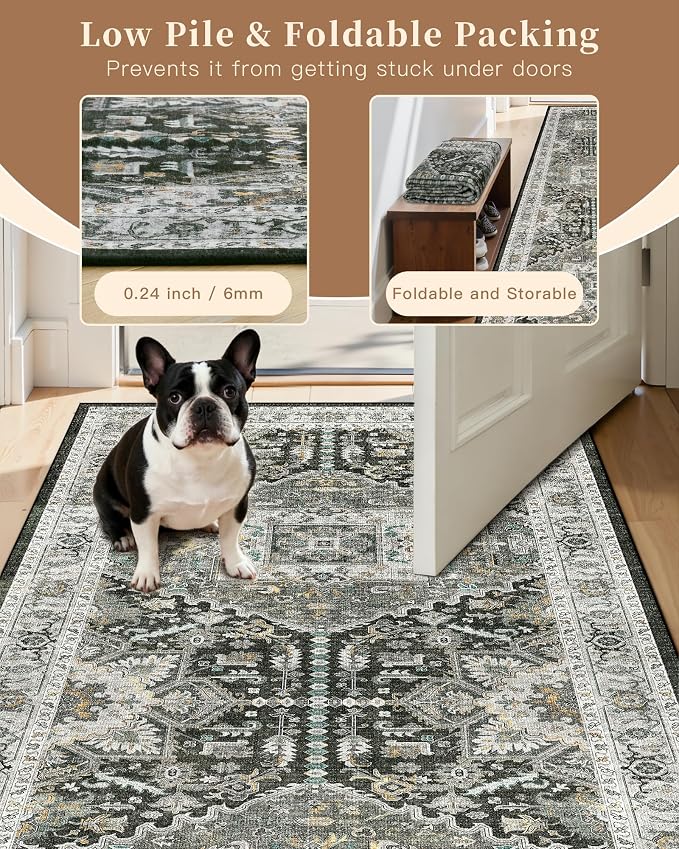 Madane Washable Runner Rug 2x8, Runners