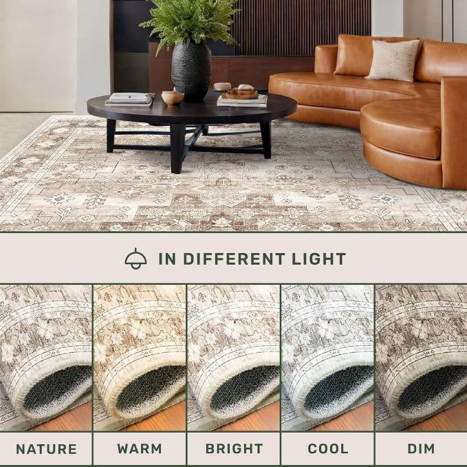 Hazo Haus Beige Boho 3x16 Extra Long Runner Rug