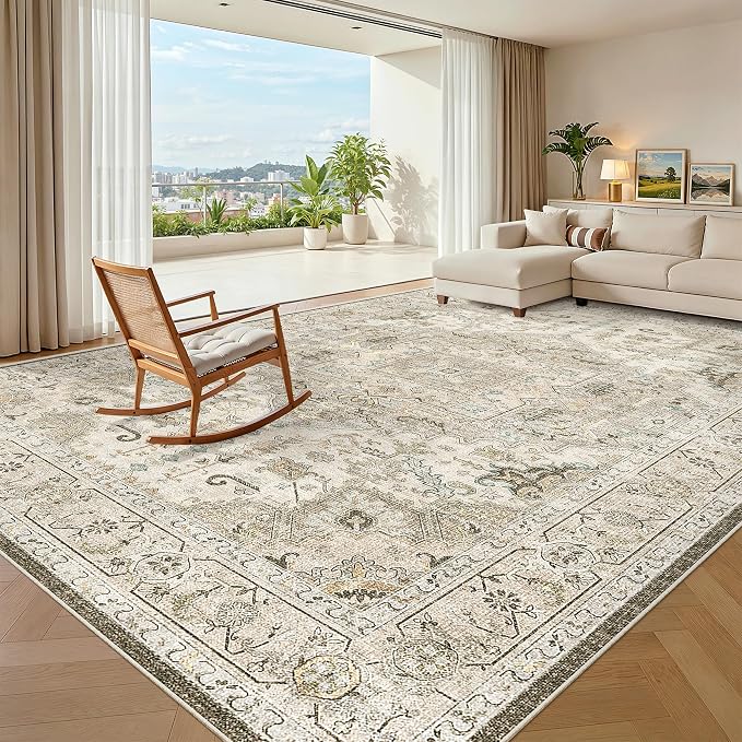 Madane Washable Rug 8x10 Area Rugs