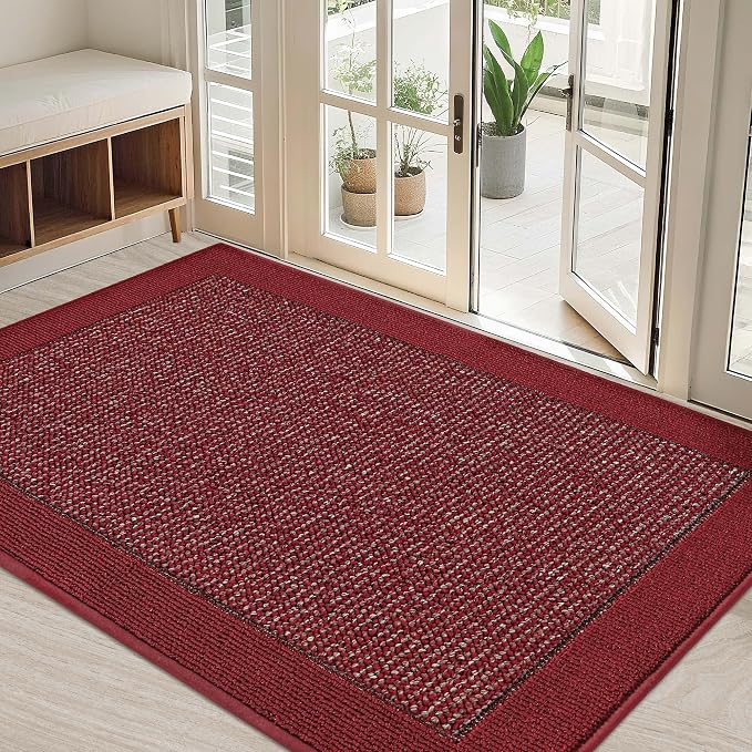 BEQHAUSE Indoor Door Mat 32" x 48", Dirt Trapper Door Mats Non-Slip Entryway