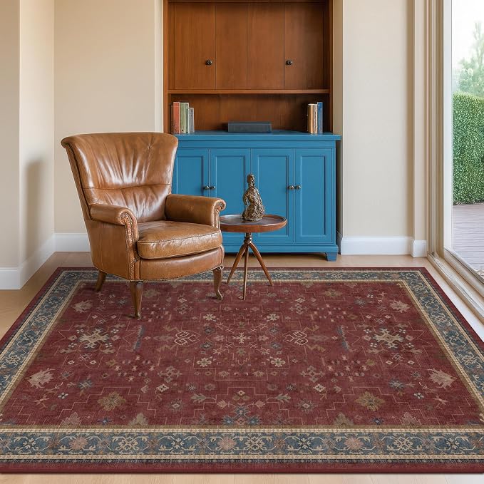 Turkish 4x6 Rug for Living Room Small