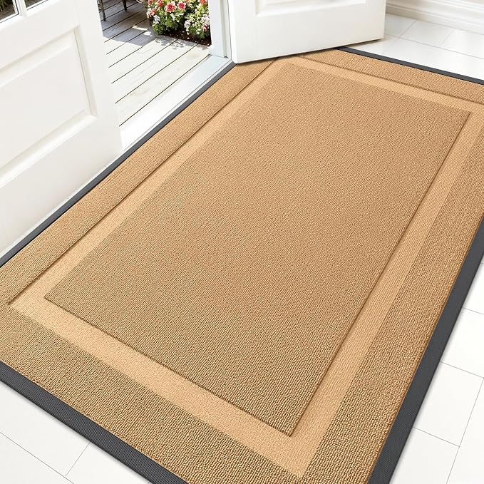 OLANLY Front Door Mat Indoor Outdoor Entrance, Waterproof All-Season,