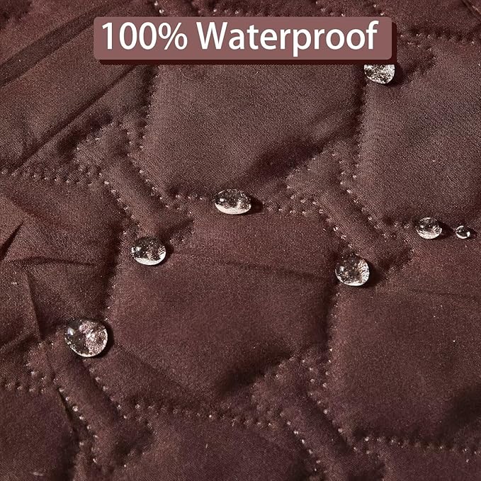 Waterproof Dog Bed Cover Pet Blanket Sofa Pet Bed Mat,Leak Proof Washable Incontinence Mattress Protectors,Suitable for People Who Cannot Take Care of Themselves,30x30 Inch Coffee