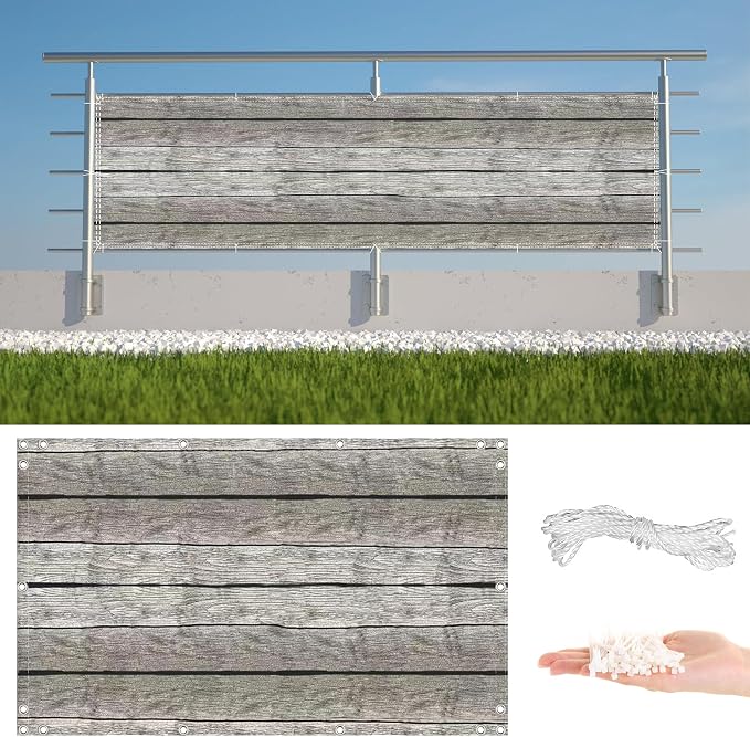 Privacy Fence Screen 3.3' x 65.6' UV-Resistant Visibility Reduction Outdoor Dog