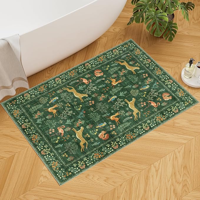 DUKINO 2x3 Rug, Washable Animal Rugs