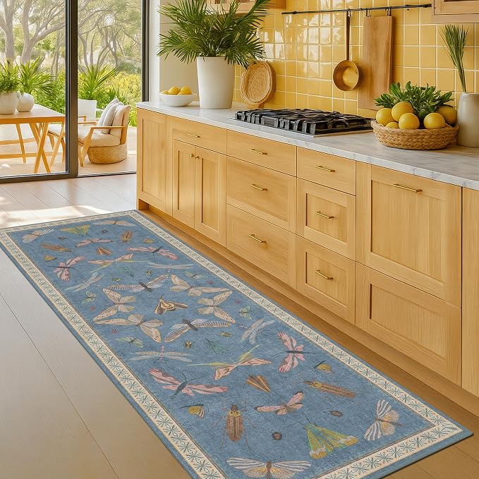 Hazo Haus Boho Non Slip Kitchen Rug Runner