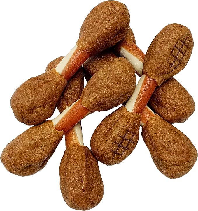 Dreambone Triple Flavor Dumbbells with Chicken 10 Count, Rawhide-Free Chews for Dogs (Pack of 24)