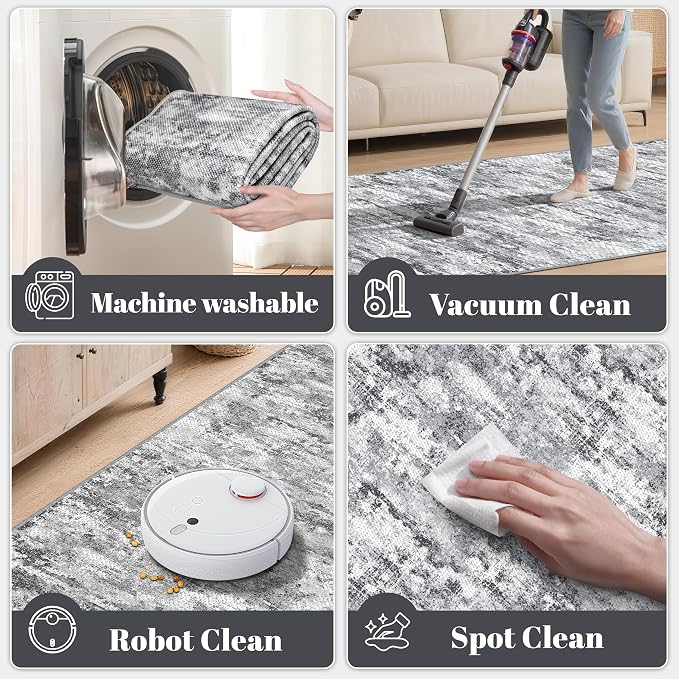 Washable Carpet Runners for Hallway 14ft-Non Slip Floor Runners for Dogs