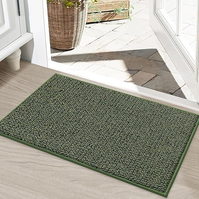 BEQHAUSE Dirt Trapper Door Mat 20" x 32", Non-Slip Washable Doormats Entrance