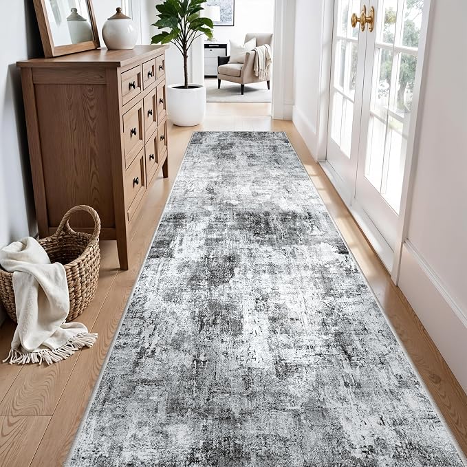 Rug Runners for Hallways Non Slip – 3X10 Washable Long Carpet Runner for