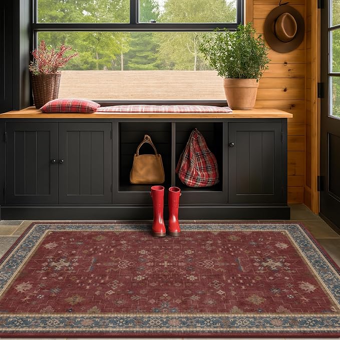 Turkish 4x6 Rug for Living Room Small