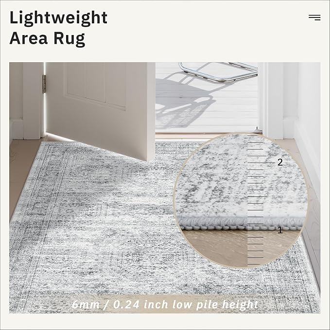 Soalmost 4x10 Wide Hallway Runner Rug: Washable Soft Rug Runners
