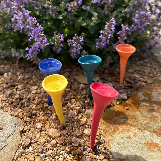 5 Pack, Bee Watering Station, 100% Handmade Porcelain, Bee and Butterfly Feeder