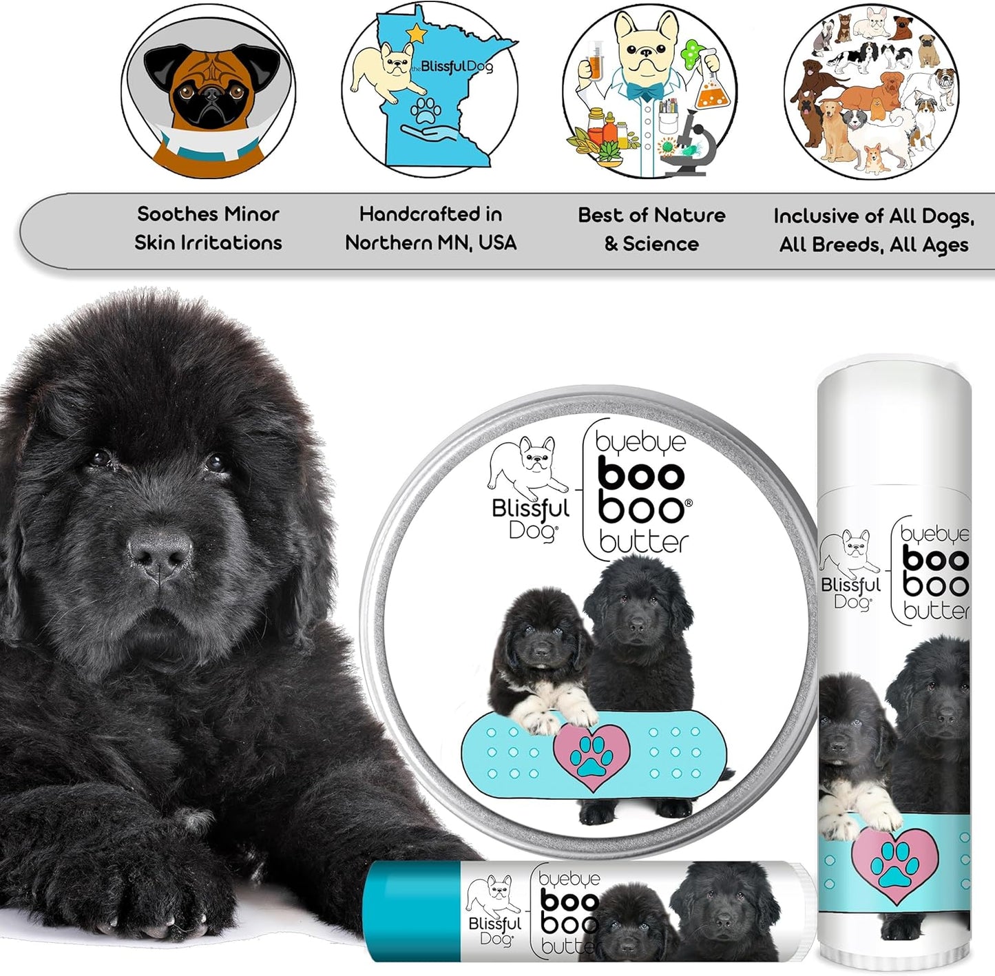The Blissful Dog 4 oz TIN Newfoundland Booboo Butter