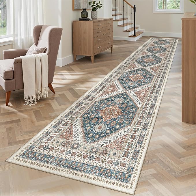 Madane Hallway Runner Rug 2x12, Extra Long Washable Runner Rugs