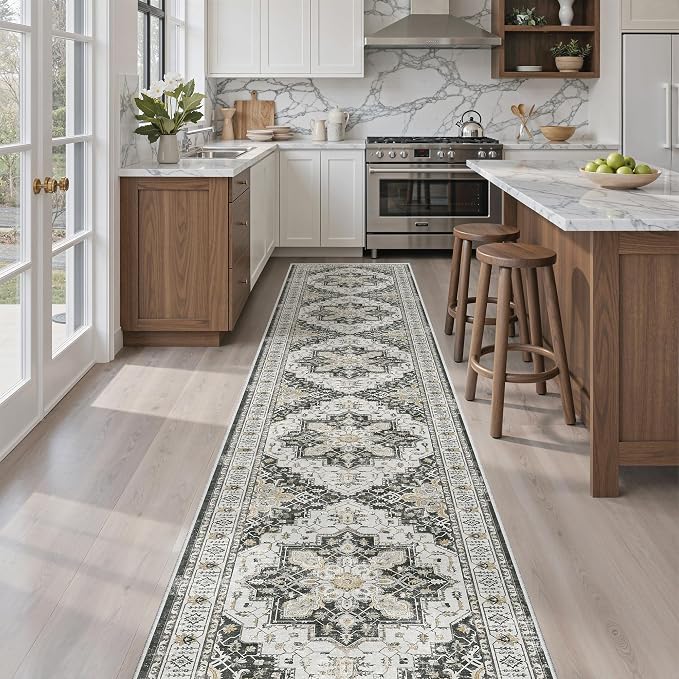 Madane Hallway Runner Rug 2x12, Extra Long Washable Runner Rugs