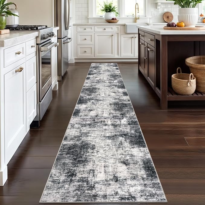 IOHOUZE Abstract Runner Rug 2x12 Ft Washable Runners